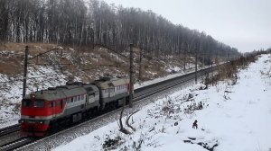 Поезда на Рязанском направлении Московской железной дороги. Часть 2. Перегон Луховицы - Подлипки.