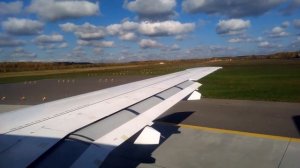 Взлет самолета SSJ100 из а/п Стригино (Нижний Новгород)_Авиакомпания Азимут