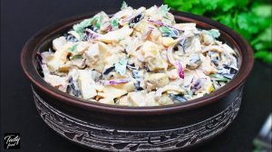 САЛАТ С БАКЛАЖАНАМИ Вкуснее Чем с Грибами!