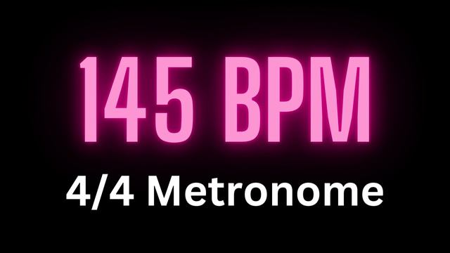 4/4 Metronome - 145 bpm смотреть онлайн