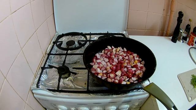 Жаренная редиска к мясу или рыбе