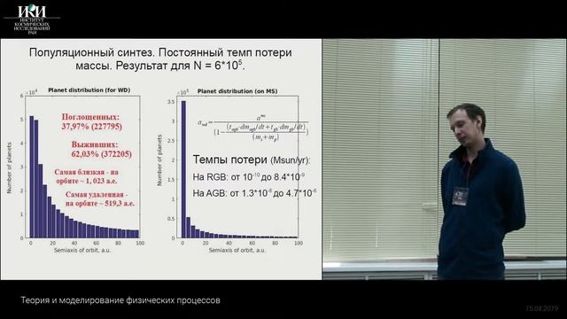 XVI.КМУ.2.2 - Эволюция орбит планет: от главной последовательности к белым карликам - Андрюшин А.С. смотреть онлайн