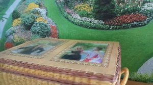 💃🧺 Сундучок -- плетение из газетных трубочек, декупаж.