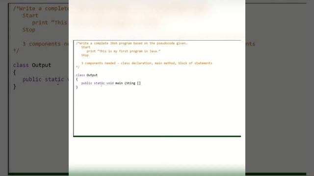 Introduction to Java - Output Statement смотреть онлайн