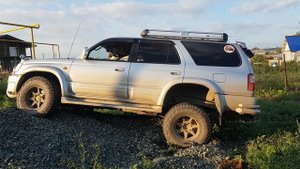 Создаём преднотяг для блокировки торсена при помощи ручника на Toyota Hilux Surf 185