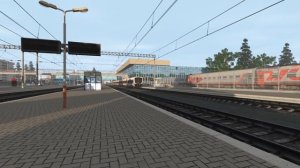 Скоростной поезд «Стриж» №713/714 Санкт-Петербург — Самара на вымышленном вокзале Москва-Фирменная