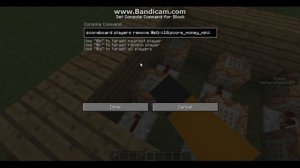 Scoreboard Shop and Using Money in Minecraft