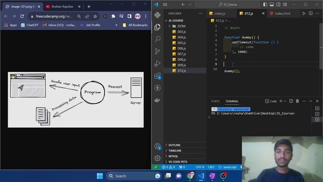 Introduction to Asynchronous Programming in Javascript || JS COURSE || JS-012 - Roshan Rajurkar