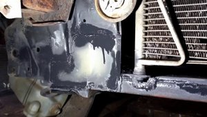 переварка телевизора авто, мазда 626, сварка авто,  кузовной ремонт