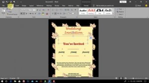 MS Word Tutorial: How to Make Wedding invitation/ Marriage Card Design in Microsoft Word 2020 By AR