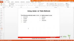 Oracle developer g11  027  Creating an Index by Table