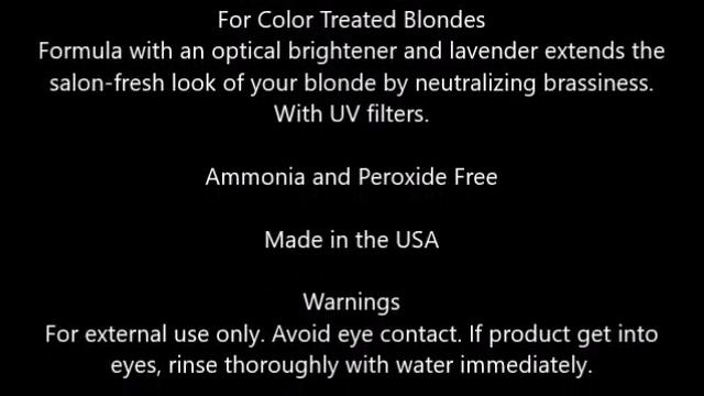 John Frieda Sheer Blonde Color Renew Tone Correcting Shampoo 8 45 fl oz смотреть онлайн