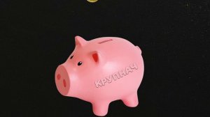 Звук копилки, бросаем монеты в свинку-копилку