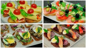 6 оригинальных бутербродов на праздничный стол. Рецепты для новогоднего стола.