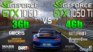 GTX 1050 Ti 4Gb vs GTX 1060 3Gb Test in 8 New Games