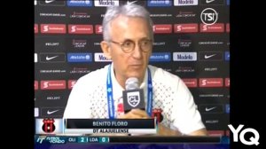 Benito Floro: "La cancha estaba muy lisa, pero hicimos méritos para el empate"