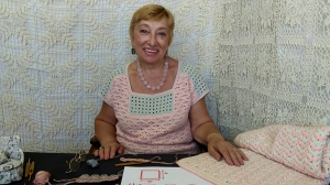 Пледик "Раковые шейки". Вязание крючком для детей от О.С. Литвиной.