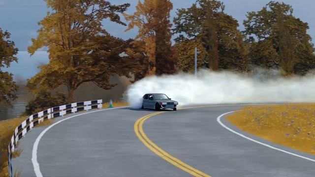 Assetto Corsa Drifting in the Coastline Car Pack Mercedes Benz 190E!