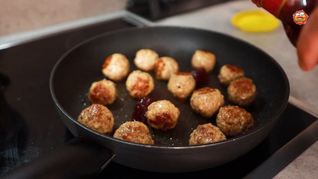 Горячая закуска "Митболы в клюквенном bbq соусе". смотреть онлайн