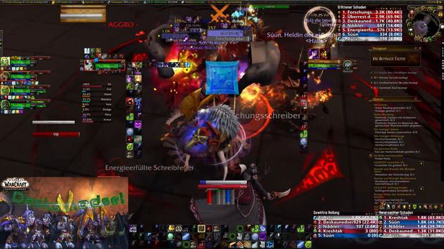 Shadowlands Blood DK 💯Full Dungeon - Heroic🔥"Sanguine Depths"🎮 Tank PoV - WoW смотреть онлайн