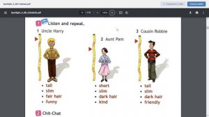 Spotlight 4 Module 1a упр.1 стр.10