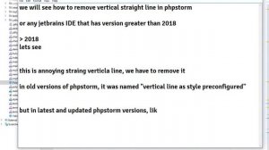 Removing long vertical straight line called Hard Wrap from Jetbrains PhpStorm IDE | Easy Tip  ✅✅