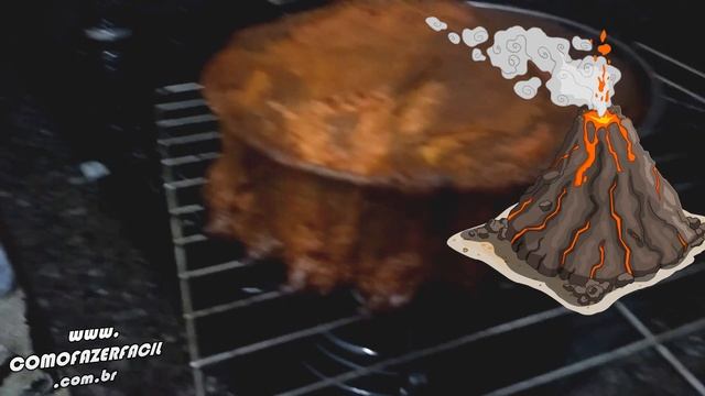 O VERDADEIRO BOLO VULCÃO | Como Fazer Fácil #Receitas 45