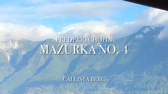 Mazurka No. 4 by Chopin performed by Callista | #VBVirtualSeries смотреть онлайн