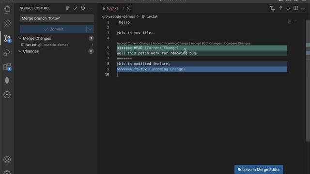 GIT Conflicts Demo - MERN Stack Full Course Playlist - 028