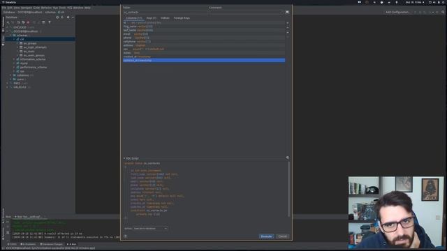 Codeigniter 4 - Creating the database for a simple contact manager