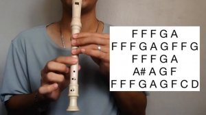 REWRITE THE STARS by Zac Efron feat. Zendaya - Flute Recorder Easy Letter Notes / Flute Chords