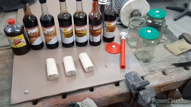 Стабилизация древесины.морилкой,лаком,и олифой.