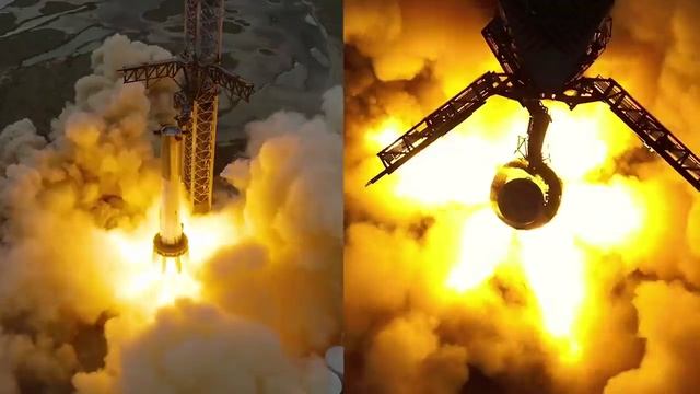 Тест 33 двигателей Raptor ступени SpaceX SuperHeavy