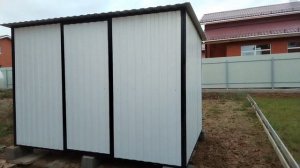 Хозблок 3х2 метра, белый(Ral 9003)