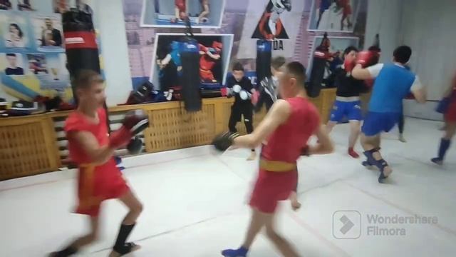 Ушу-саньда Усть-Илимск. Тренировочная группа. Учебный спарринг. смотреть онлайн