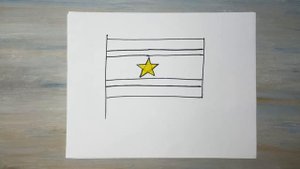 Как нарисовать флаг Суринама. Рисуем флаги мира!