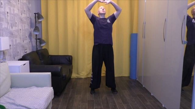 Восемь кусков парчи с объяснениями. Ба Дуань Дзин. Первый кусок смотреть онлайн