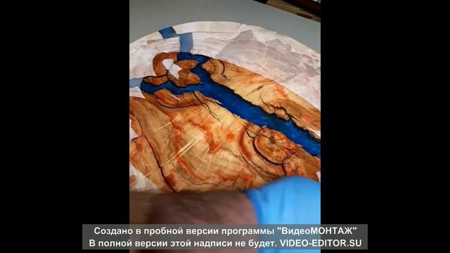 Журнальный, кофейный столик из древесины клена «Гроза»