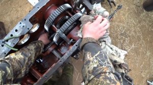 сборка моста и КПП трактора Т 30\/assembly of the bridge and gearbox of the tractor T 30