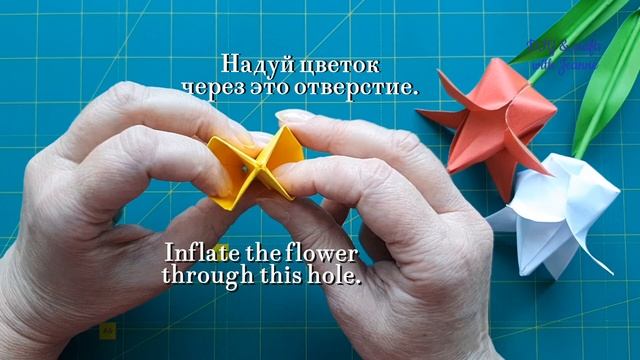 Легкие поделки для детей на 8 марта /Тюльпан/ Handmade Tulip / Pop-up Card for Kids |