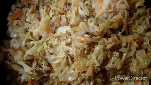 Капуста с рисом и мясом