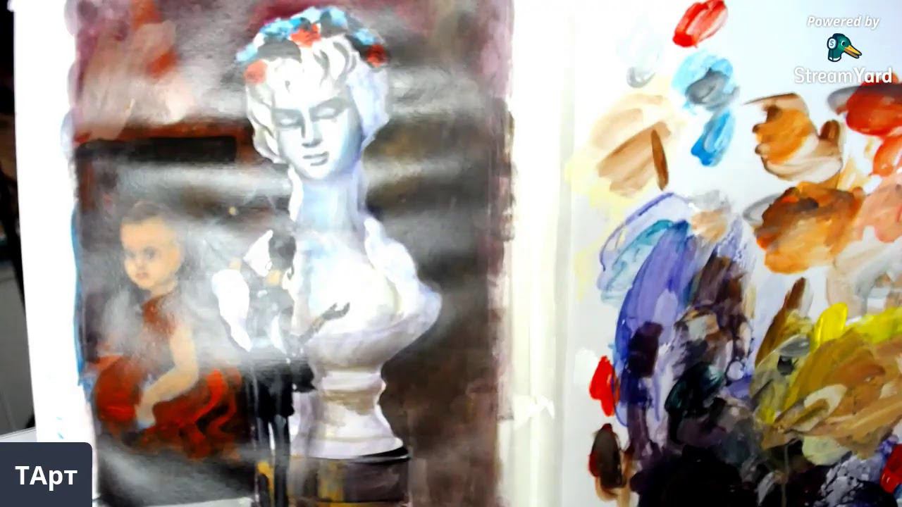 Натюрморт, акрил смотреть онлайн