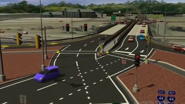 Первая в США развязка типа расходящийся ромб смотреть онлайн