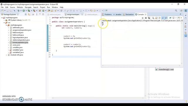 operators in java unary operators,logical,bitwise,assignment,in hindi with example смотреть онлайн