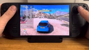 Forza Horizon 5 Steam Deck OLED gameplay my settings