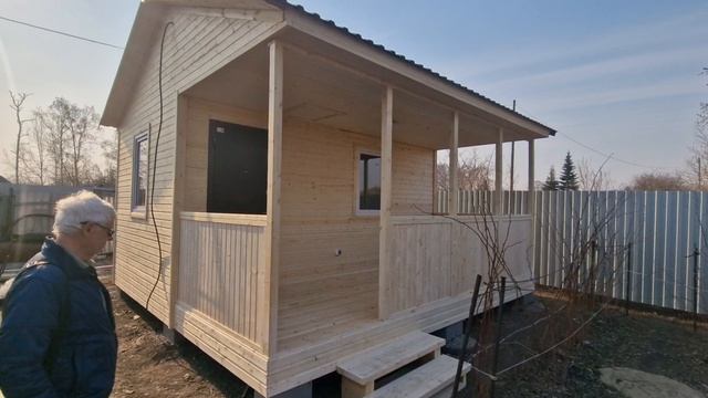 Дачный домик с террасой 5х5м от компании Лесное раздолье Омск