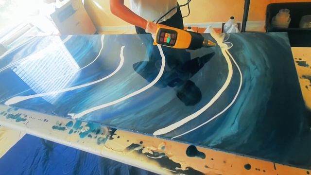 Abstract Ocean Epoxy Resin Pour смотреть онлайн