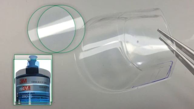 Удаление мелких царапин и полировка стекла сборной модели