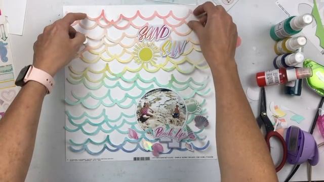 Summer Scrappin' 2019 Day 7- Scrapbooking Process #207- "Sand, Sun, Fun" смотреть онлайн