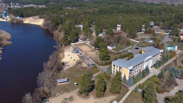 Отдых в Щурово - турбазы, базы отдыха, санаторий Щуровский с высоты.